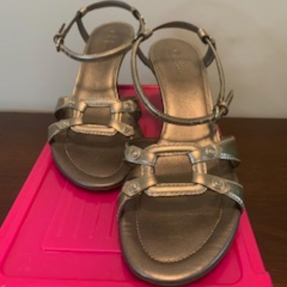 Cole Haan Shoes - Cole Haan Metallic heeled Sandal, 9M
